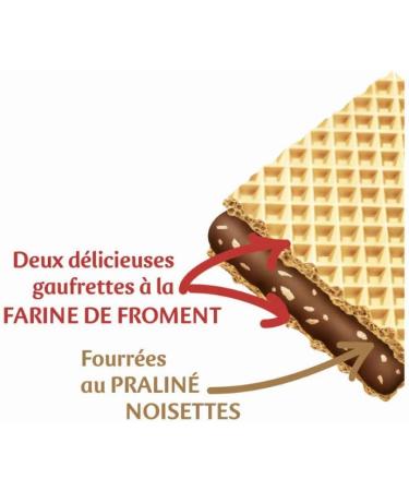  Cemoi C moi - Quadro Pocket Pack of Filled Wafers Chocolate Praline 9 Individually Wrapped Wafers - Made in France Pack of 8 (187g x 8) - Buy Online on GoSupps.com
