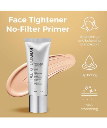 Face Tightener No-Filter Primer Instant Tightener No-Filter Primer Skin Tightener Primer Face Makeup Face Blurring Primer for Face Before Makeup 1 Fl. Oz.Face Primer Makeup (2pcs) - Buy Online on GoSupps.com