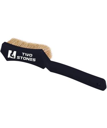 Bouldering Brush with Thick Boar's Hair Bristles | Rock Climbing Holds Cleaner | Indoor/Outdoor Climbing Chalk Brush - Black & Purple - Buy Online on GoSupps.com