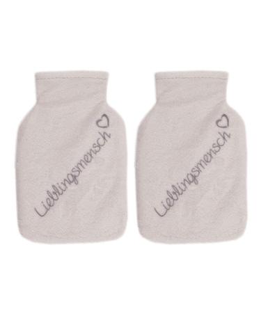 Set of 2 pocket warmers favorite person white with fleece cover set of 2 - hand warmers reusable