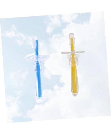 Anneome 2-Stick Silicone Bristle Toothbrush Toy for Newborns & Toddlers | Soft Bristles & Safe Cleaning for Early Oral Care - Buy Online on GoSupps.com