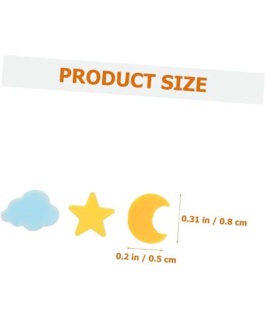 Housoutil 3pcs 1 Nail Art Polymer Clay Cartoon Stickers Polymer Slices for Nail Materiales Para U as Phone Case Decor Colorful Decor Diy Manicure Supplies Star Decorative Sheet Cosmetic - Buy Online on GoSupps.com