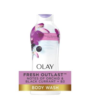 Olay Fresh Outlast Soothing Orchid & Black Currant Body Wash 22 oz - 4 Pack - Buy Online on GoSupps.com