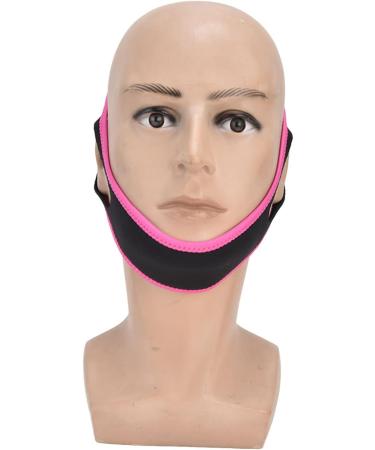 Adjustable Snoring Chin Strap for Men and Women - Red Black Breathable Nylon Stop Belt - Buy Online on GoSupps.com