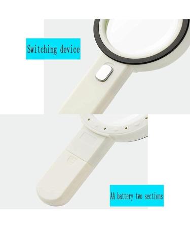 Portable Magnifier Magnifier Reading Crafts Identification 30X Hd LED Light Handheld Illuminated Read Magnifier Full of Stars - Buy Online on GoSupps.com