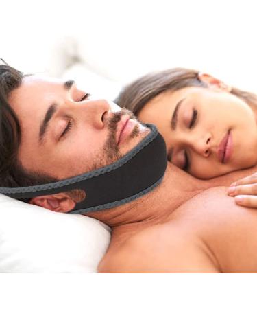 Effective Anti-Snoring Chin Straps | Snoring Solution & Relief 2023 | Reduce Snoring | Black - Buy Online on GoSupps.com