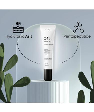 OSL Omega Skin Lab OSL Eye Fighter Cream 15ML: Friendly Eye Cream for Dark Circles and Puffy Eyes Retinol Eye Cream with Tocopheryl Acetate Hyaluronic Acid Ceramide II Acetylhexapeptide-8 - Buy Online on GoSupps.com