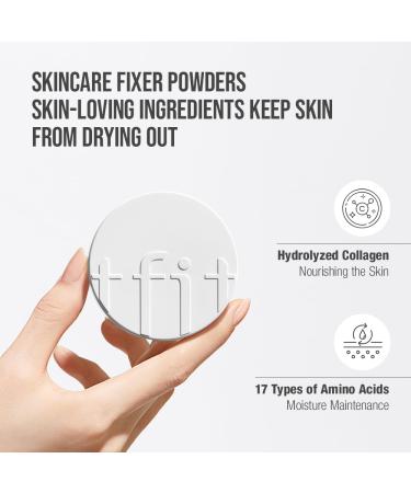Translucent Set Finishing Powder - Sebum Control Korean Makeup Lightweight & Long-lasting Matte Finish | 01 White - 0.24 Oz - Buy Online on GoSupps.com