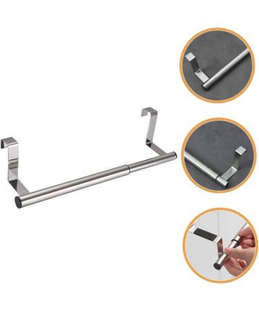 ABOOFAN Telescopic Towel Rack Clothes Hanger Hangers Metal Towel Bar Cabinet Door Towel Rack Steel Shelf - Buy Online on GoSupps.com