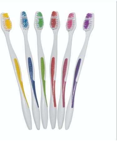 8-Pack Soft Manual Toothbrushes - Family Size Ideal for Kids & Adults Perfect for Daily Dental Care & Travel - Buy Online on GoSupps.com