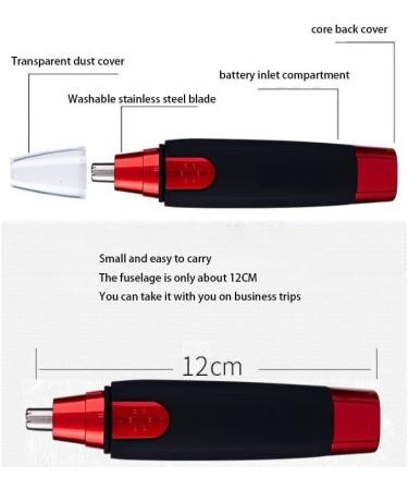Electric Eyebrow Trimmer & Facial Hair Removal | Travel-Friendly Ear & Nose Hair Trimmer with Washable Stainless Steel Blade - Buy Online on GoSupps.com
