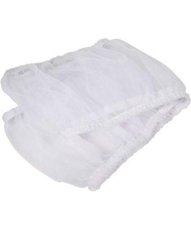 Birdcage Nylon Mesh Net Cover Guard - L Size White | Pet Birds Parrot Cage Seed Catcher Skirt | Soft Ventilated Design - Buy Online on GoSupps.com