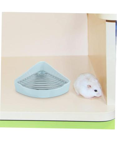 BESPORTBLE Small Pet Ceramic Toilet Cat Toilet Hamster Bunny Clean Equipment Chinchilla Potty Tray Ceramics 24x18.5cm Sky-blue - Buy Online on GoSupps.com