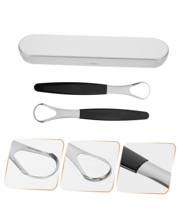 Beavorty 1 Set Stainless Steel Mouth Scraper & Tongue Brush | Portable Cleaning Supplies for Oral Care - Buy Online on GoSupps.com