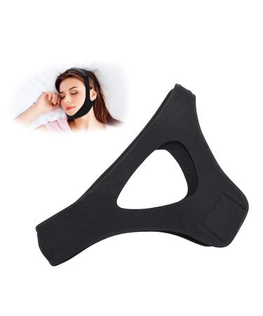 Anti Snore Chin Strap for Snoring to Keep Mouth Closed Stopping Snore Chin Strap Anti Snoring Devices for Women Men Better Sleep Black