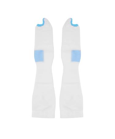 1 pair of compression socks for women and gentlemen open toe area thigh world length prevents varicose veins leg swelling allows stockings (XL)