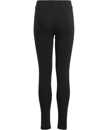Buy adidas Girls Essentials Linear Logo Cotton Leggings (11-12 Years) - Black/White | International Shipping Available - Buy Online on GoSupps.com