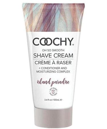 Coochy Rash-Free Shave Cream | Conditioner & Moisturizing Complex | Ideal for Sensitive Skin  Anti-Bump | Made w/Jojoba Oil  Safe to Use on Body & Face | Island Paradise 3.4floz/ 100mL 3.4 Ounce Island Paradise - Buy Online on GoSupps.com