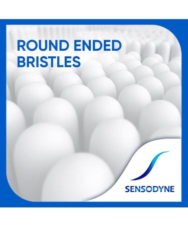 Sensodyne Toothbrush - Soft Rounded Bristles for Sensitive Teeth | 4-Piece Set - Manual Adult Toothbrushes - International Shipping Available - Buy Online on GoSupps.com