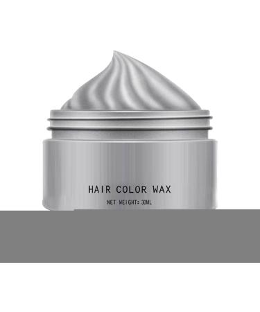 Hair Color Wax 30ml Temporary Color Wax Washable Color Styling Paste for Women Teens Children Party Carnival Halloween Cosplay Gray F - Buy Online on GoSupps.com