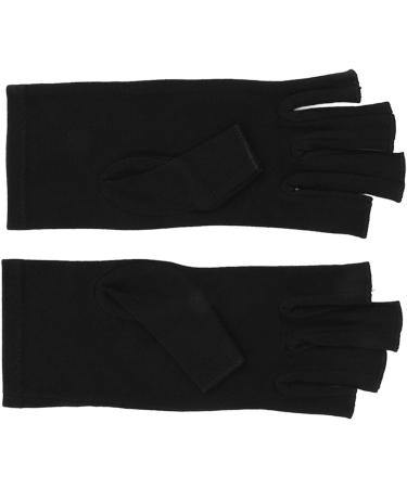 Arthritis Relief Gloves Soreness Relief Fingerless Cotton Compression Gloves Soft Portable for Cycling for Women (M) - Buy Online on GoSupps.com