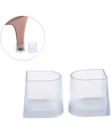 10 Pairs High Heel Protectors - Transparent Wearproof Latin Dance Shoe Caps for Women & Girls - Size S - Buy Online on GoSupps.com
