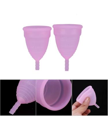 3 Colors 2PC Menstrual Cup for Beginners - Soft Reusable Silicone Period Cup | Eco-Friendly Tampon & Pad Alternative - Buy Online on GoSupps.com