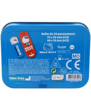 Hello Kitty Children's Metal Storage Box - 24 Plaster Design | Perfect for Backpack | Cute & Unique Gift - Buy Online on GoSupps.com
