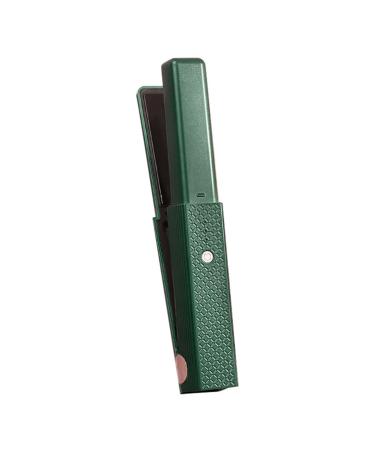 Hair Straightener Cordless Hair Straightening Curling Flat Iron Quickly Heating Prevent Damage Hair Straightener Curler 18W (Emerald Green)