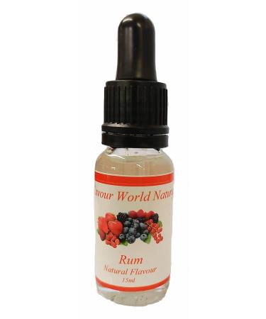 Flavour World Extra Strong All Natural Food Flavouring Essence Concentrate 15ml (with pipette) (Rum)