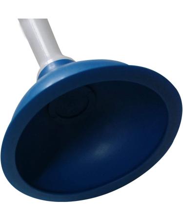 Coralpearl 4 Inch Hand Drain Plunger with 9 Inch Handle - Small Force Pump Cleaner for Kitchen Sink, Bathroom, Toilet, Shower, Tub - Blue - Buy Online on GoSupps.com