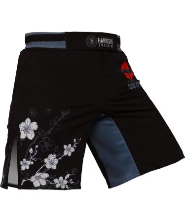 Hardcore Training Fight Shorts Sakura Men's - Boxing MMA BJJ Grappling Fitness - Medium - Buy Online on GoSupps.com