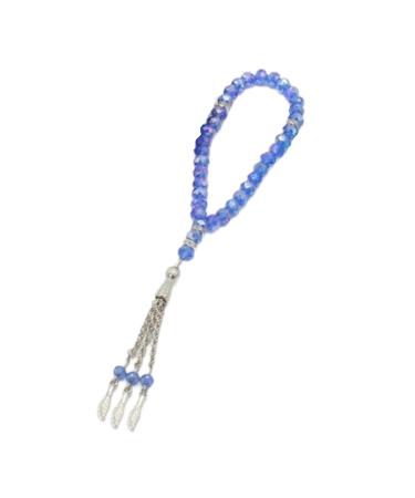 Oralgos fashionable Tasbi-broth with 33 pearls inspiring alloy misbaha Islamic jewelry prayer chain bracelet trailer blue