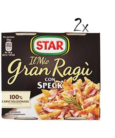 Star Il mio Gran Ragu Star Speck Pack of 2 tomato sauces 2 x 180 g with Speck tomato soup