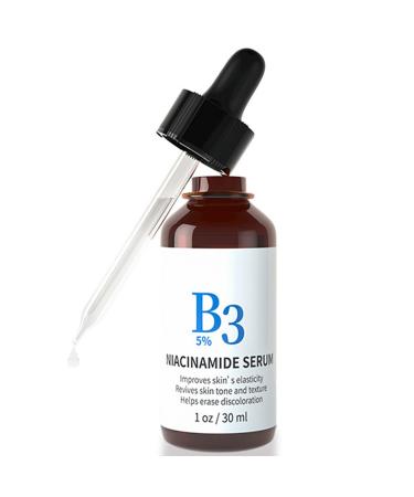 Nicotinamide and Hyaluronic Acid Serum For Face Hydrating Skin Care Serum Facial Serum for Women Girls 5% Vitamin B3 Skincare Serum for Glowing the Skin 1 Floz