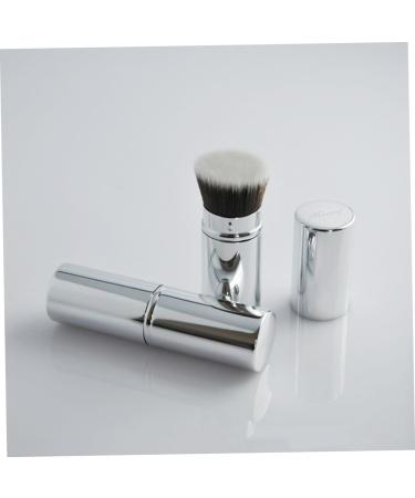 minkissy Cosmetic Applicator Retractable Brush Travel Makeup Dense Foundation Brush Retractable Makeup Brush Retractable Powder Brush Foundation Makeup Tool Metal With Cover - Buy Online on GoSupps.com