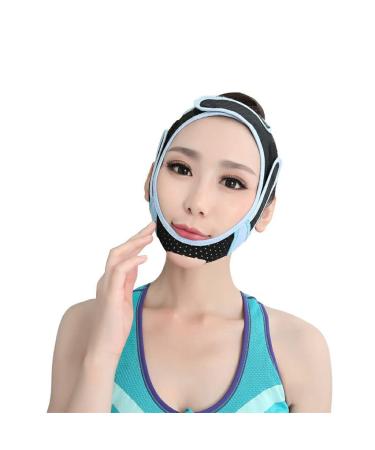 Thin Face Belt Face Lifting Bandage V Facial Artifact Face Double Chin Lift Tight Sleep Face Lifting Black and Blue