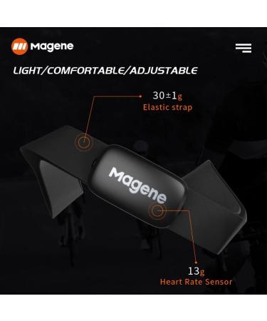 Magene H64 Heart Rate Monitor with Chest Strap - ANT+/Bluetooth Sensor for Bike Computers & iOS/Android Apps - Buy Online on GoSupps.com