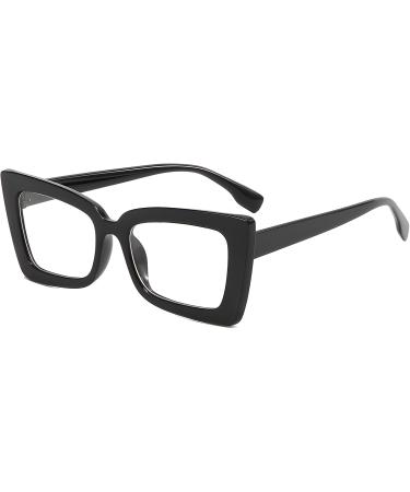Shop KaeoISFU Stylish Anti-Blue Light Reading Glasses for Men & Women - Fashion Frame 2.0 Dioptrie Black - Reduce Eye Fatigue - Buy Online on GoSupps.com