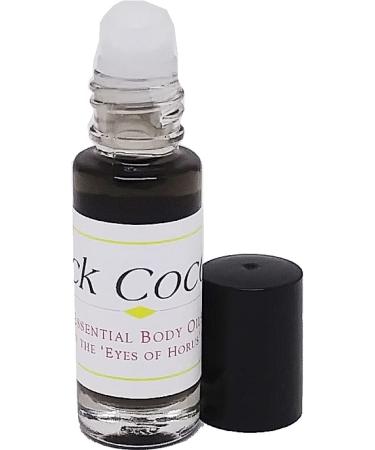 Black Coconut Scented Body Oil Fragrance Roll-On - Dark Grey - 1/8 oz. - ID#33028 0.13 Fl Oz (Pack of 1)