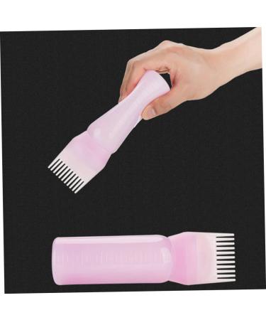 Hair Oil Applicator & Hair Dye Bottle 160ML - Pink Shampoo Comb for Hair Dyeing Tool | Best Hair Coloring Brush - Buy Online on GoSupps.com