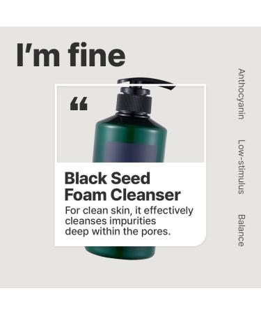 EUNYUL Blackseed Foam Cleanser 16.9fl.oz - Large Size Korean Facial Foaming Cleanser for Bright and Clear Skin | International Shipping Available - Buy Online on GoSupps.com