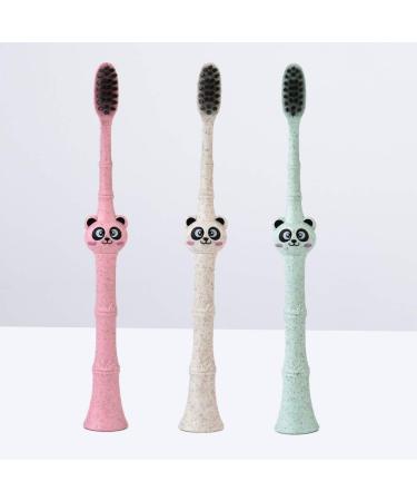 TOYANDONA 3pcs Kids Tooth Brush Kids Toothbrushes Easy to Hold Toothbrush Wheat Child Cleaning Brush - Buy Online on GoSupps.com