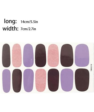 dijiusidy Nail Art Stickers Self-Adhesive Fingernail Decal with Strap Glue DIY Art Decor Full Cover Manicure Kits for Women Girls YMX216 - Buy Online on GoSupps.com