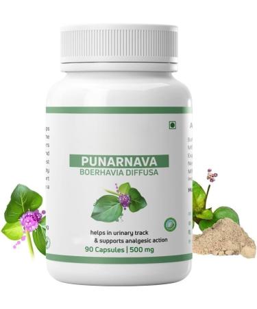 Punarnavas Capsules - Natural Diuretic and Urinary Tract and Kidney Health Support - 60 Capsules - Buy Online on GoSupps.com