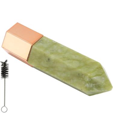 Verdant Touch Jade Facial Massage Roller - Multifunctional Skin Tightening & Lifting Device | Green Beauty Tool - Buy Online on GoSupps.com
