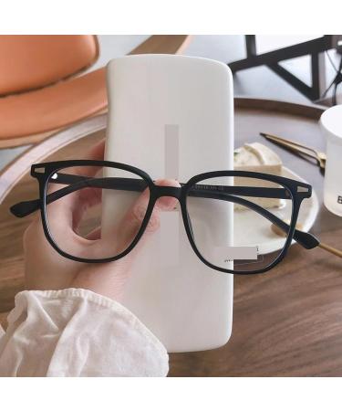 Parwana oversized reading glasses anti-override of the eyes anti-blue light computer reader vintage glasses with a flat light level (color: Balck Size: +100) +100 Balck