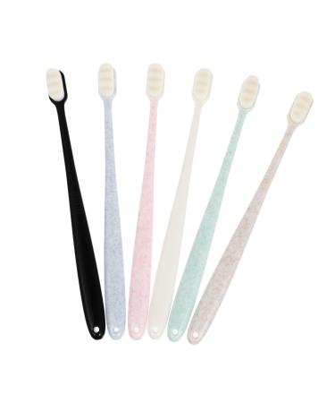 Homsfou 6st toothbrush tooth flap picks sensitive gums protect protection dental floss stick cleaning brushes for the household tooth cleaning brush bristles soft fur pp