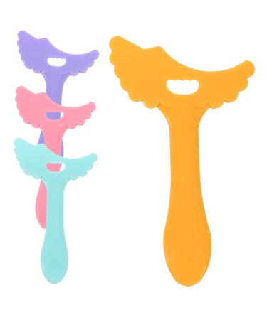 WOONEKY 4pcs Eyeliner Eye Makeup Tool Lipstick Wearing Aid Eyelash Comb Tools Girl Auxiliary Miss