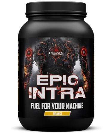 Peak epic intra - 1500g taste orange i intra workout i 30 portions i carbohydrate matrix with cluster dextrin i essential amino acids i electrolyte i with L -carnitine i muscle building i vegan